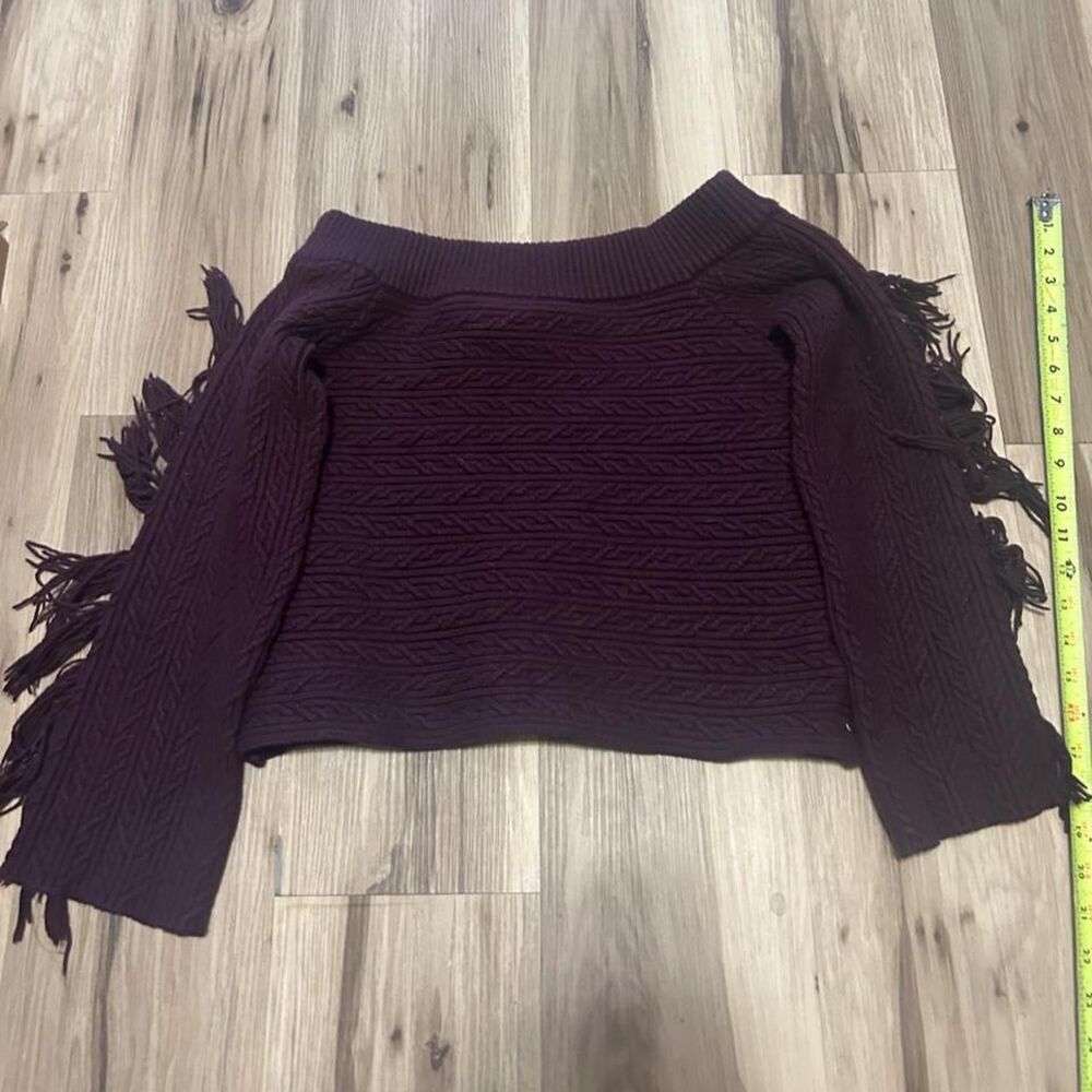 Rachel-roy Women's Burgundy and Purple Jumper